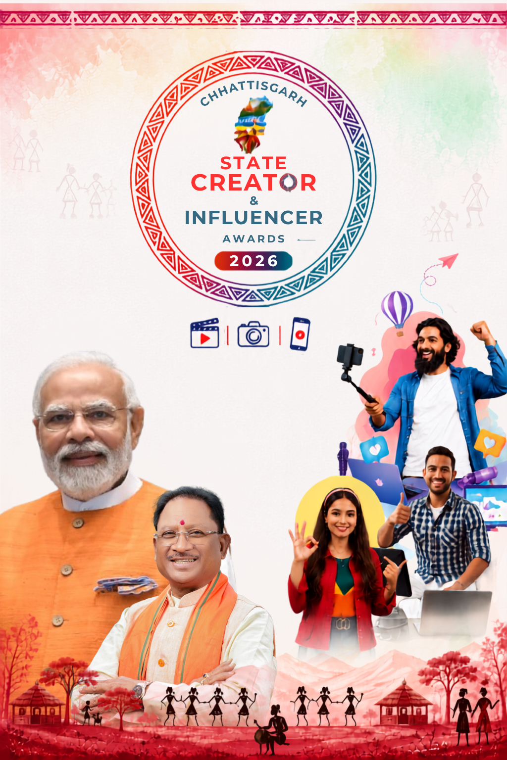 Chhattisgarh State Creator & Influencer Awards 2026 Banner